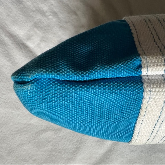 Michael Kors Turquoise Canvas Tote Bag - Picture 14 of 16